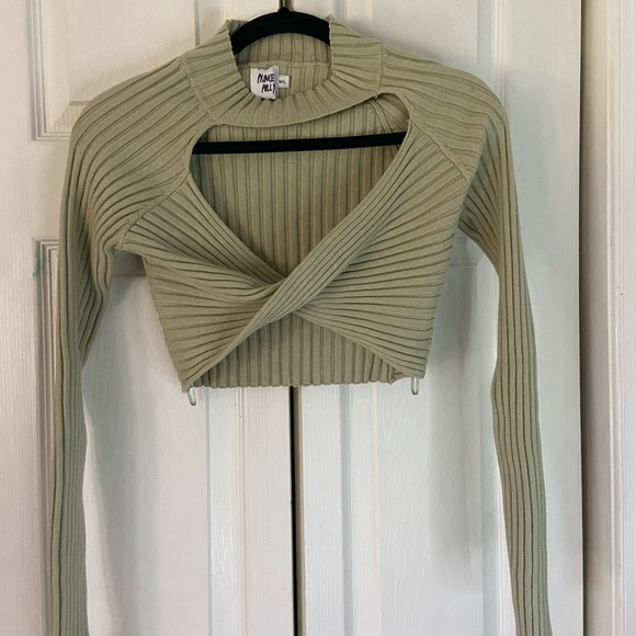 Princess Polly IRIS LONG SLEEVE TOP GREEN - Picture 2 of 6